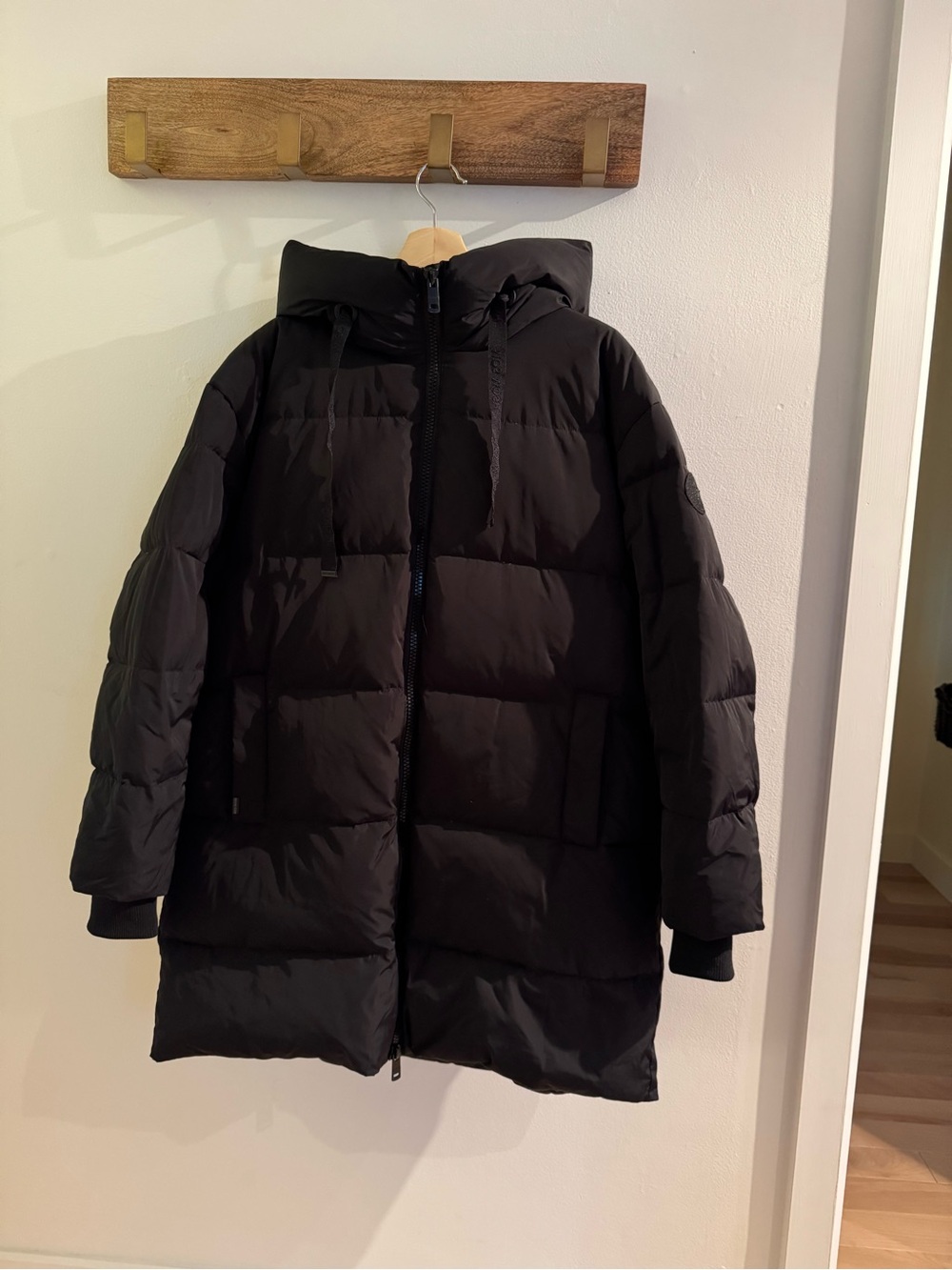 MMNova Avon Down Jacket Womens Black with Hood size medium - Picture 5 of 12